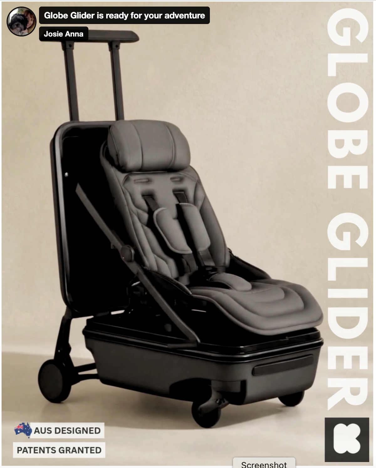 Globe Glider Carry-on - Kickstarter first Tier notification